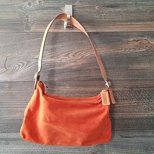 Coach suede handbag